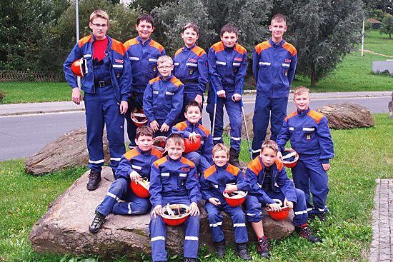 Gruppenfoto der Jugendfeuerwehr