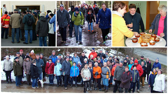 Collage Winterwanderung