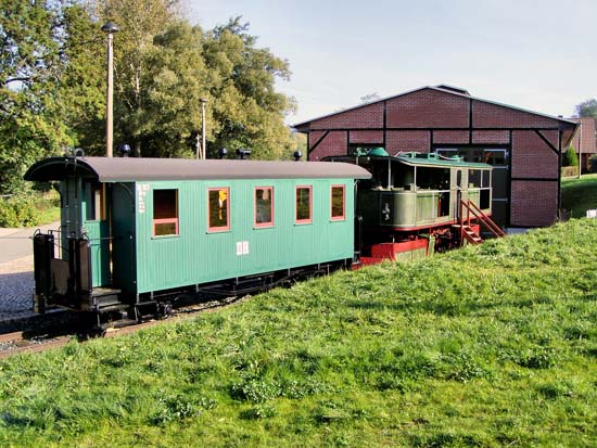 Rollbockwagen auf Gleisen