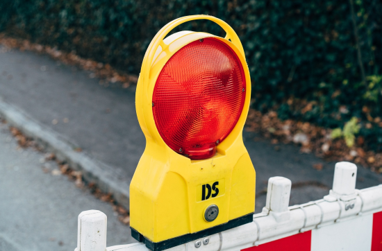Baustellenleuchte - Hier gehts zum Beitrag Straßensperrungen